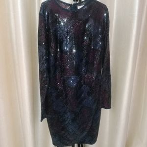 Kazo Black Embellished Sheath Dress