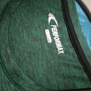 PERFORMAX DRY FIT DARK GREEN T-SHIRT SIZE-S