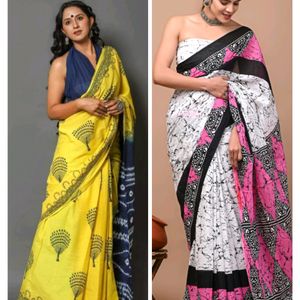 Mul Cotton Saree 2 Combo