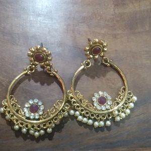 Antique Style Gold Plated Earrings