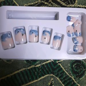 Reusable|Washable Korean Nails - Set Of 12