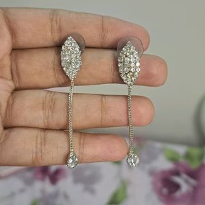 Chic Silver Coated Floral Necklace Set