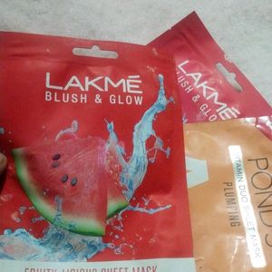 Lakme Blush And Glow Sheet Mask Combo