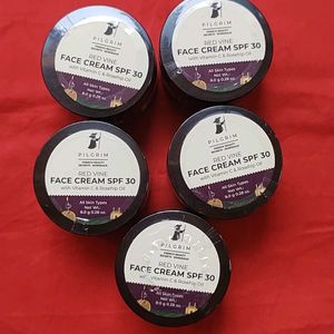 Combo Of 5 Pilgrim Red Vine Face Cream