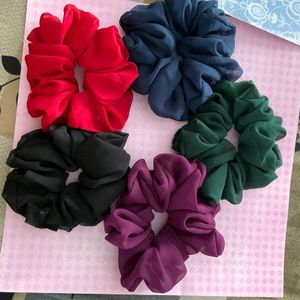 🎇 Diwali Offer !! Any Color 5 Scrunchies