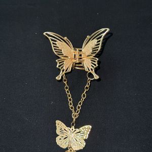 Korean Butterfly Golden Hair Clip