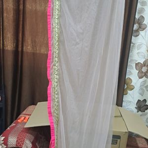 Lycra Gown With Pant And Dupatta- Mauve Color