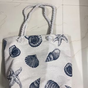 New Savana Large Size Printed Shells Tote Bag