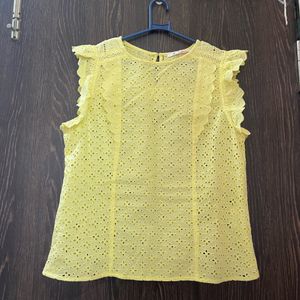 Yellow Lace Top