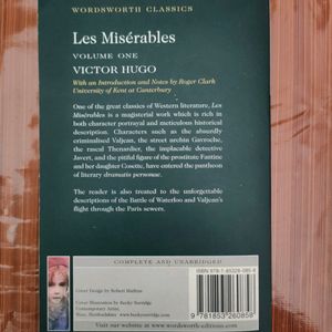 Fiction Book :Les Miserables By Victor Hugo