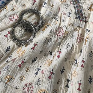 Traditional Printed Short Peplum Kurta