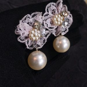 Cute Baby Pink Colour Earrings