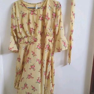 Floral Mid Length Dress