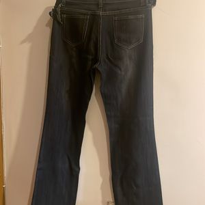 Black Faded Straight Fit - Soft stretchy Denim