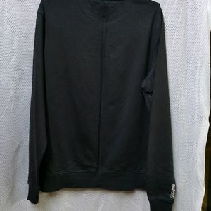 LACOSTE BLACK REGULAR FIT LOGO SWEATSHIRT