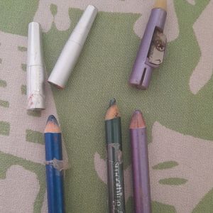 3 Color Eye Kajal Pencils NEW