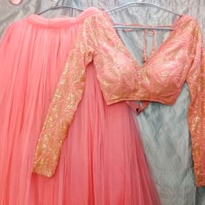 Pink Sequence Lehenga Choli