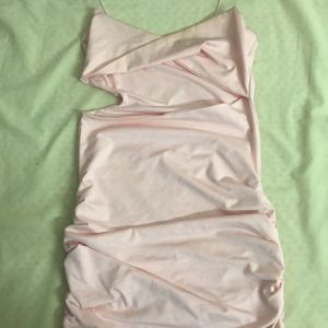 Baby Pink Bodycon Cutout Dress