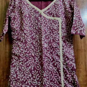 😍♥New Maroon Printed Kurta😍♥