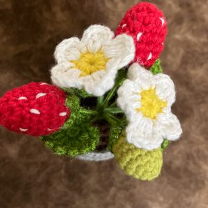 Strawberry Crochet Basket