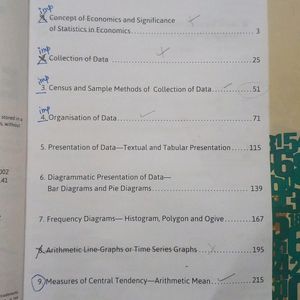 Class 11th Statistics For Economics Book