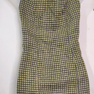 Warm Gingham Olive dress