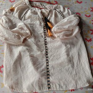 Women's Embroidery Cotton Tops