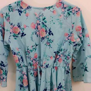 Sky Blue Kaftan Top