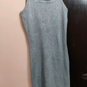 Grey Bodycon Sweater Dress