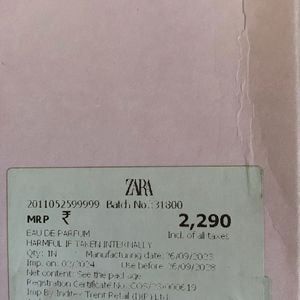 Zara sultry Pear Edp