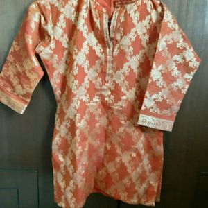 Banarasi Short Kurti For Girls