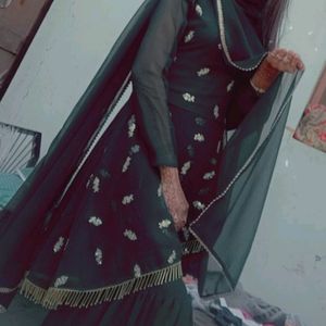 Garara With Short Anarkali