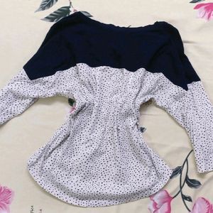 White Polka Dots Top