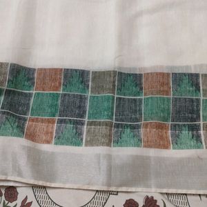 Linen Saree