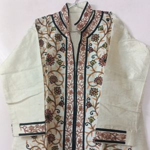 Kurti With Kashmiri Phulkari Work