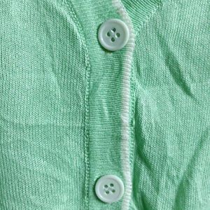 Women's Fashion Top Cardigan Green