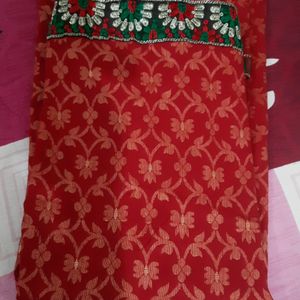 Red Festive Kurta