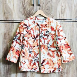 Light Brown Printed Coat Size-36-38