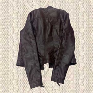 Brown Foam Leather Jacket