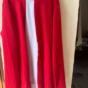 red hooded tshirt