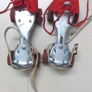 JJ Jonex Red Adjustable Quad Roller Skate Age 3-7