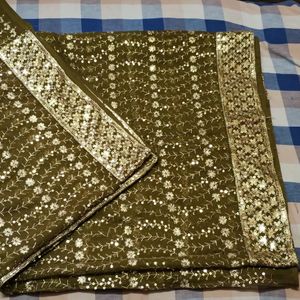 Fancy Glitter Saree With Blouse