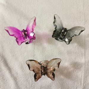 Korean Butterfly Crystal Clutchers/Hair Claws