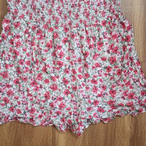 FLORAL SHORT DRESS