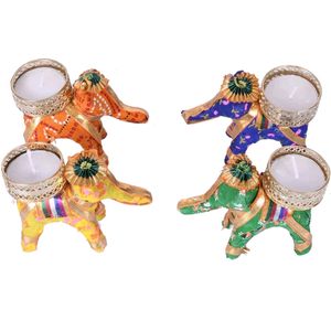 ELEPHANT TEALIGHT HOLDER Set Of 4