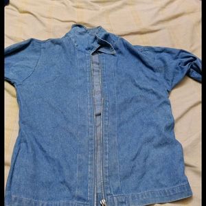 Jean Cardign Or Shirt With Zip