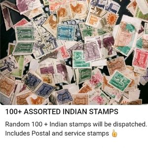 100 Assorted Indian Stamps