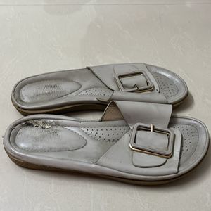 Women Grey Flats Slipper