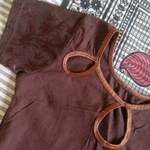 New Elastic Stretchable brown Readymade Blouse