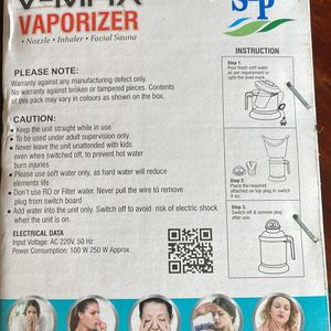 Vapouriser Multi Use. Steam Inhaler